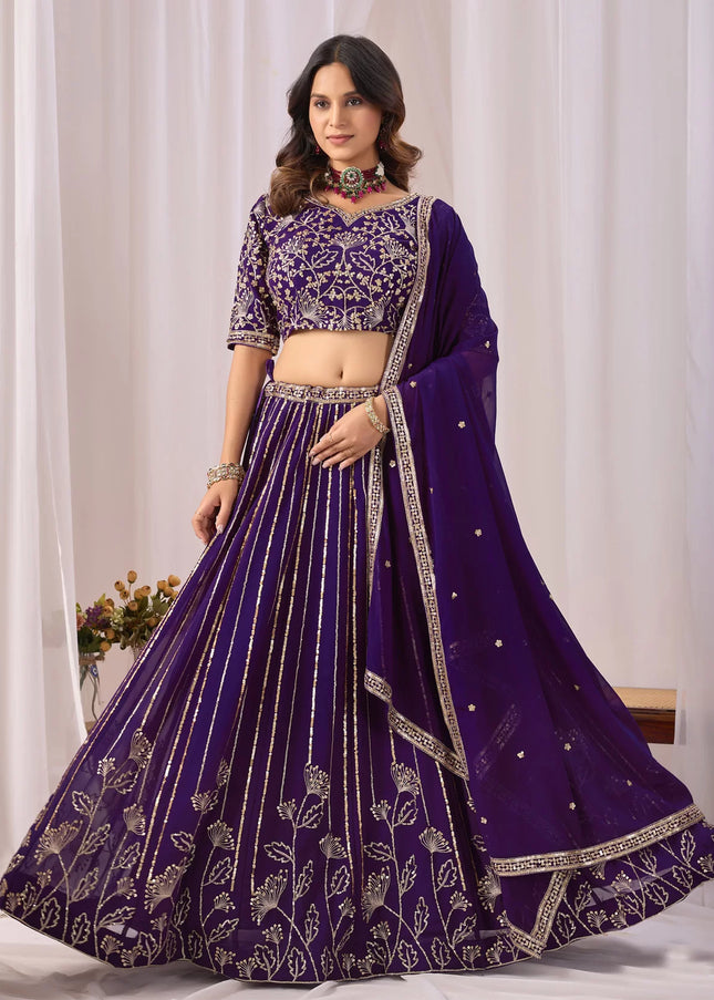 Georgette Embroidered Lehenga Choli Series