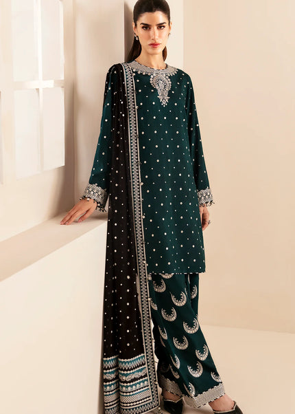 Jazmin | Premium Embroidered Raw Silk UR-7035