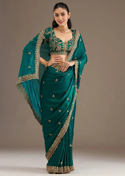 Tissue Embroidered Saree Series