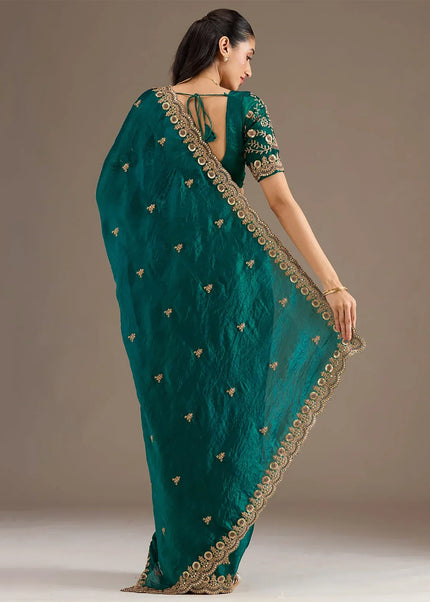 Tissue Embroidered Saree Series