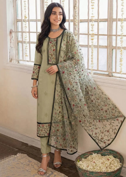 Georgette Embroidered Straight Suit Series