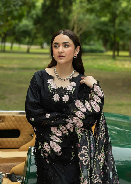 Elaf Premium | Luxury Lawn Vol ll '26 - Black Mascara