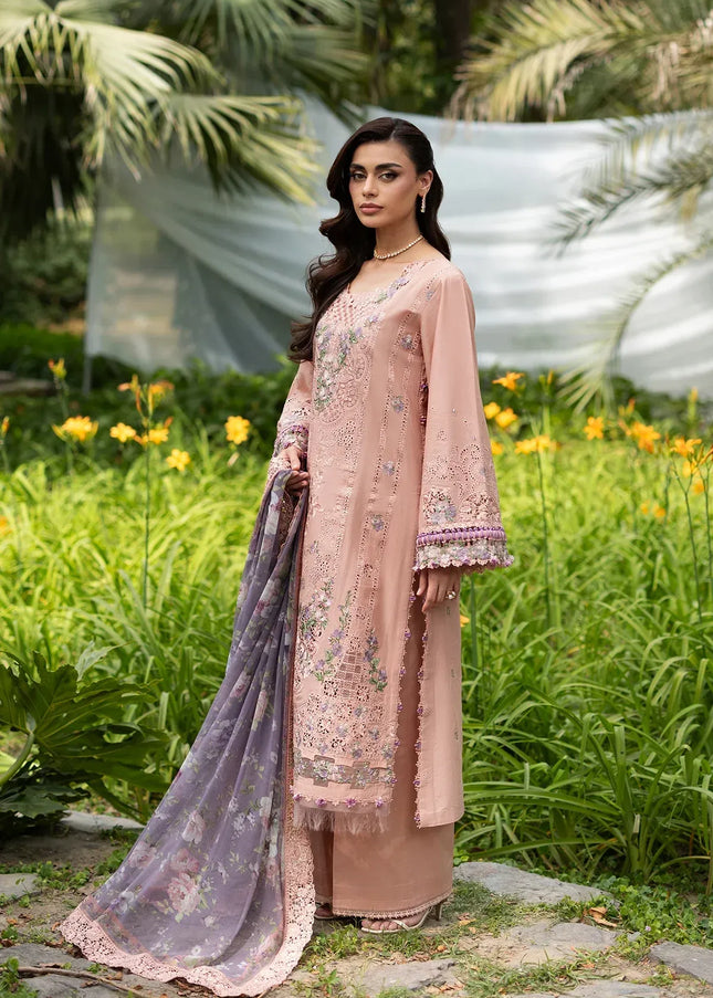 Elaf Premium | Luxury Lawn Vol ll '26 - Blushing Rose