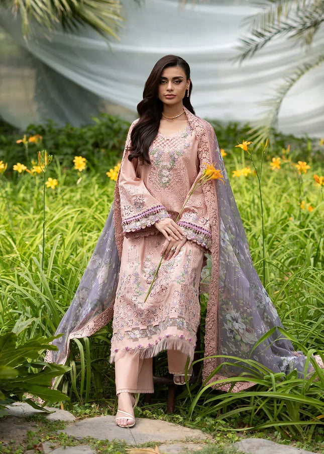 Elaf Premium | Luxury Lawn Vol ll '26 - Blushing Rose