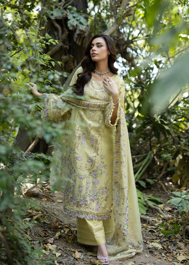 Elaf Premium | Luxury Lawn Vol ll '26 - Butter Yellow