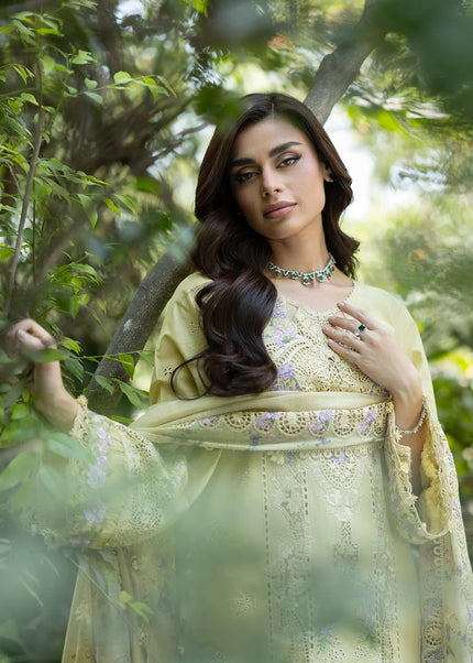 Elaf Premium | Luxury Lawn Vol ll '26 - Butter Yellow
