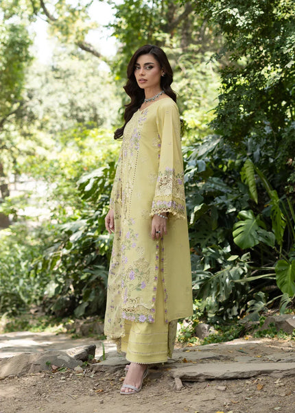 Elaf Premium | Luxury Lawn Vol ll '26 - Butter Yellow