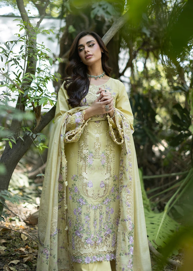 Elaf Premium | Luxury Lawn Vol ll '26 - Butter Yellow