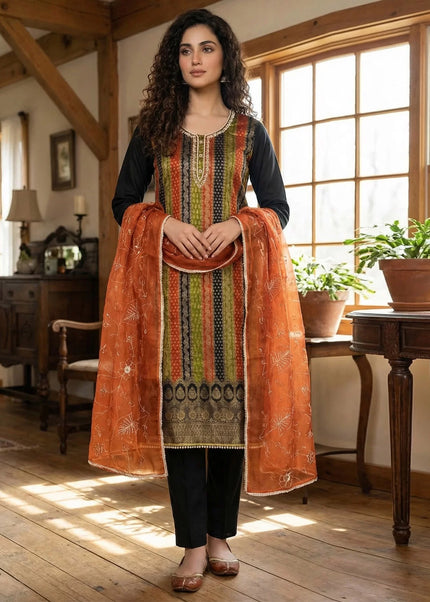 Viscose Printed and Weaved Pant Style Suit Series