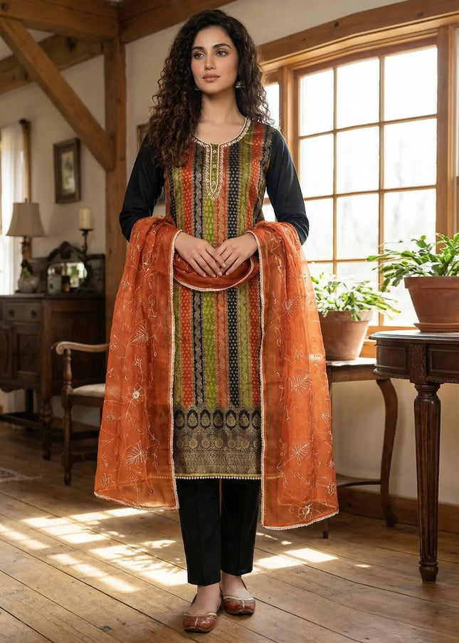 Viscose Printed and Weaved Pant Style Suit Series