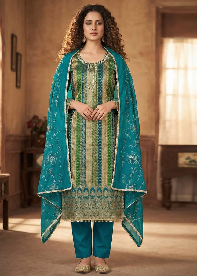 Viscose Printed and Weaved Pant Style Suit Series