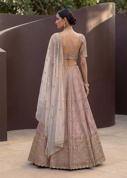 Purple Embroidered Lehenga Choli