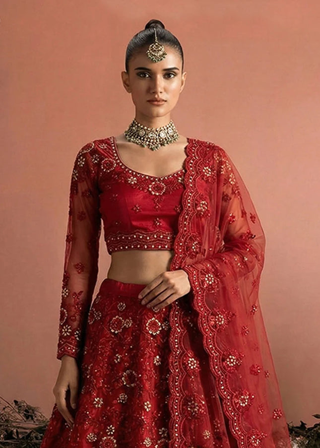 Net Embroidered Lehenga Choli Series
