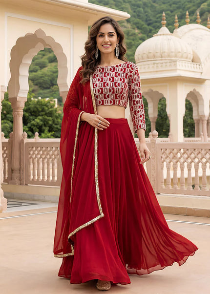 Georgette Embroidered Lehenga Choli Series