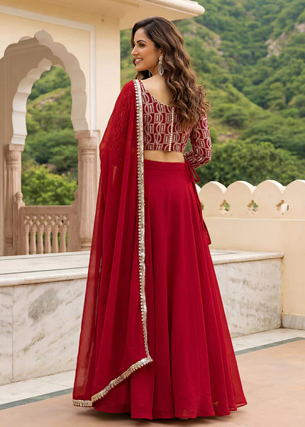 Georgette Embroidered Lehenga Choli Series