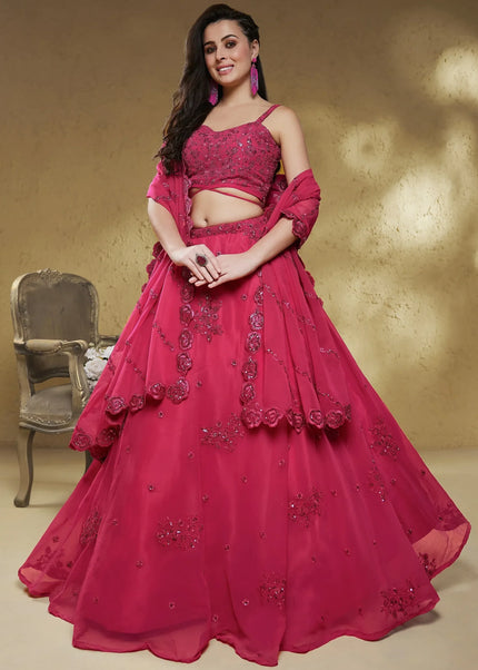 Pink Embroidered Lehenga Choli Series