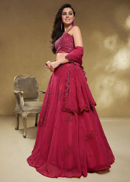 Pink Embroidered Lehenga Choli Series