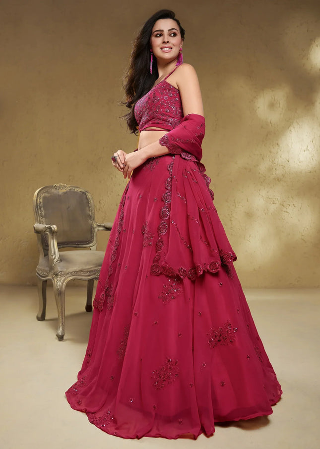 Pink Embroidered Lehenga Choli Series