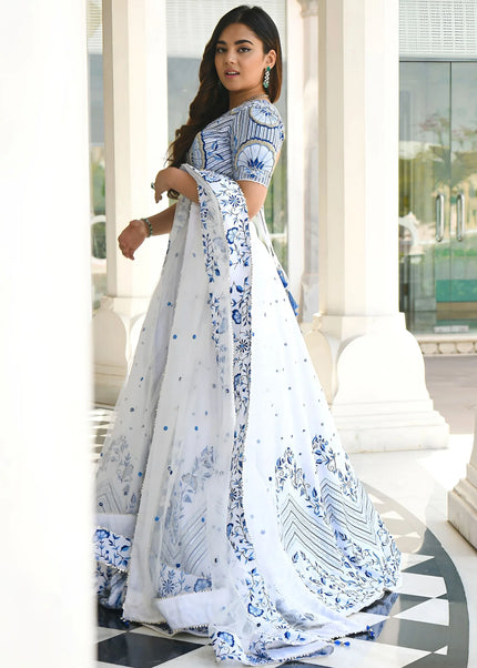 Offwhite Embroidered Lehenga Choli