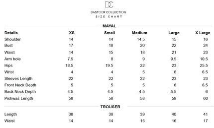 Dastoor | Rania Eid Luxury Pret'25 - Mayal