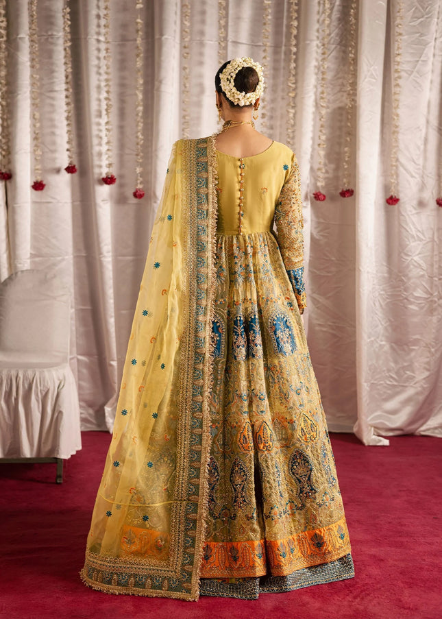 Maria Osama Khan | Jhil Mil Wedding Festive - Sunehri