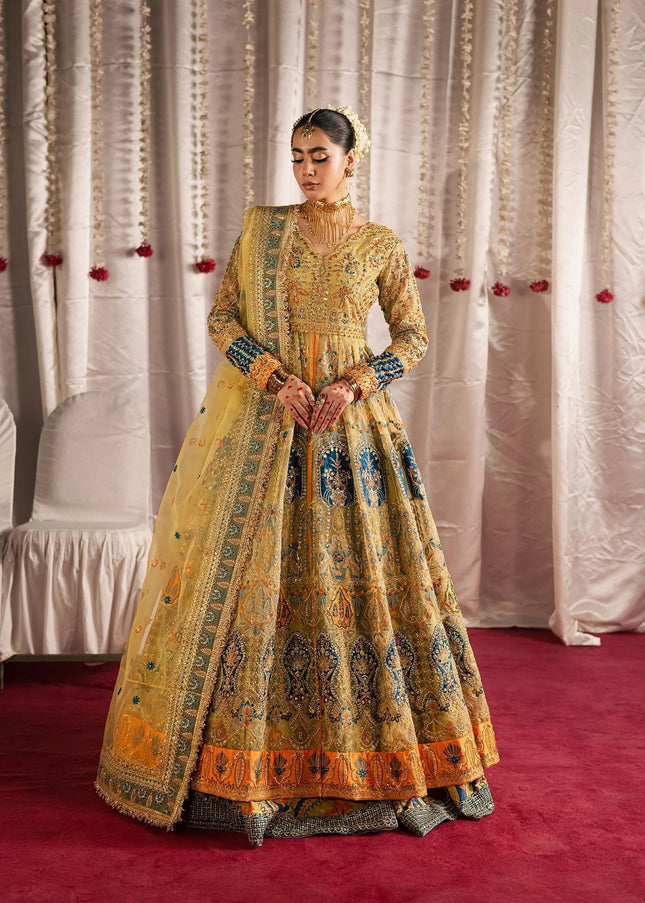 Maria Osama Khan | Jhil Mil Wedding Festive - Sunehri