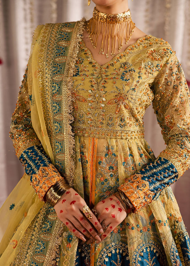 Maria Osama Khan | Jhil Mil Wedding Festive - Sunehri