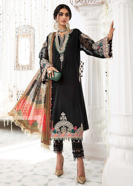 MARIA B - Eid Lawn 22 - Black