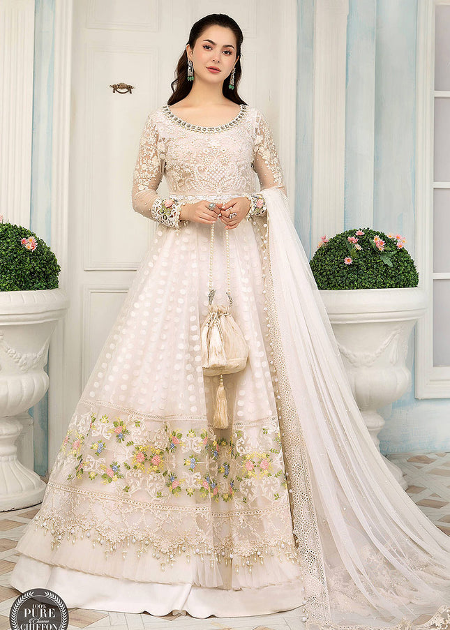 MARIA B - Eid Collection 22 - White and Pastel FALAKENOOR MARIA B - Eid Collection 22 - White and Pastel FALAKENOOR