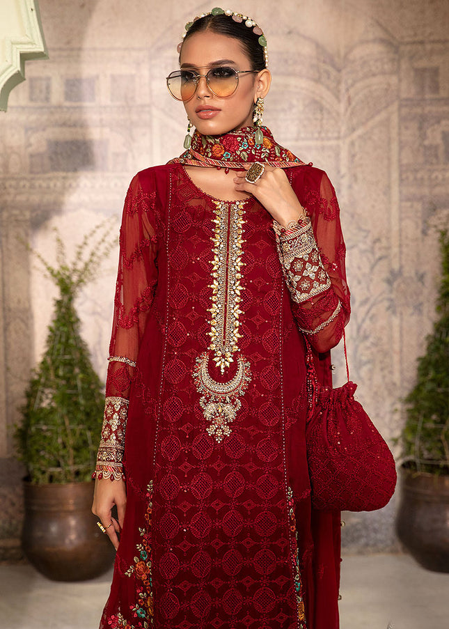 MARIA B - Chiffon 22 - Ruby Red