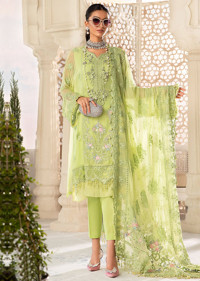 MARIA B - Chiffon 22 - Lime Green