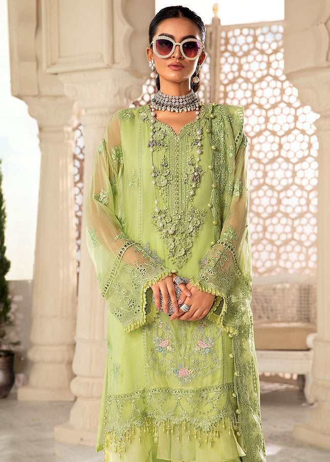 MARIA B - Chiffon 22 - Lime Green