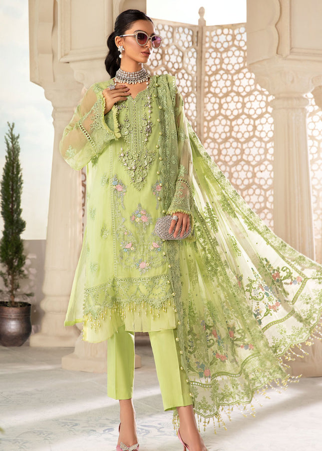 MARIA B - Chiffon 22 - Lime Green