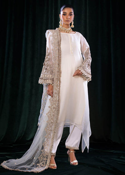 Crinkle Chiffon Hand Embroidered P-255