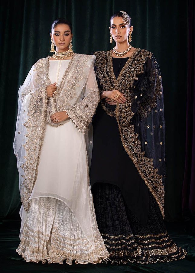 Crinkle Chiffon Hand Embroidered P-255