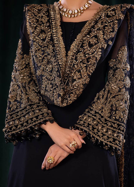 Crinkle Chiffon Hand Embroidered P-255