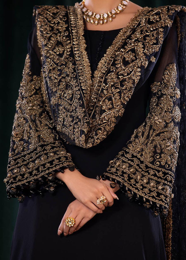 Crinkle Chiffon Hand Embroidered P-255