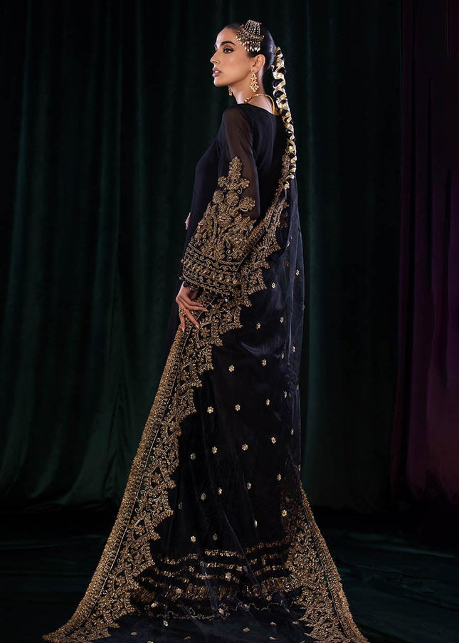 Crinkle Chiffon Hand Embroidered P-255