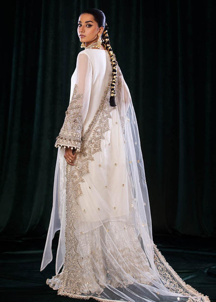 Crinkle Chiffon Hand Embroidered P-255