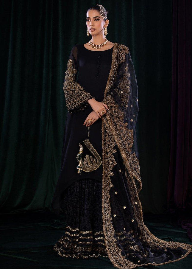 Crinkle Chiffon Hand Embroidered P-255