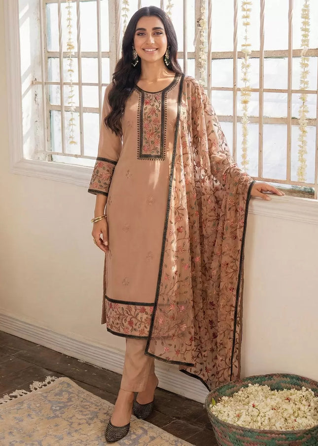 Georgette Embroidered Straight Suit Series