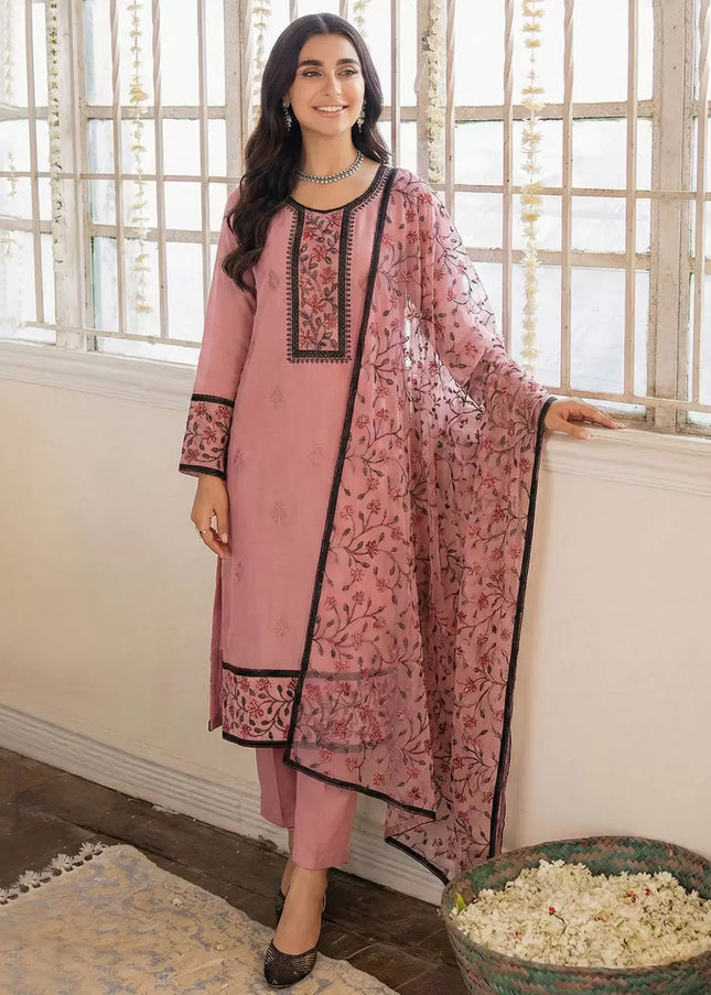 Georgette Embroidered Straight Suit Series