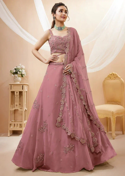 Pink Embroidered Lehenga Choli Series