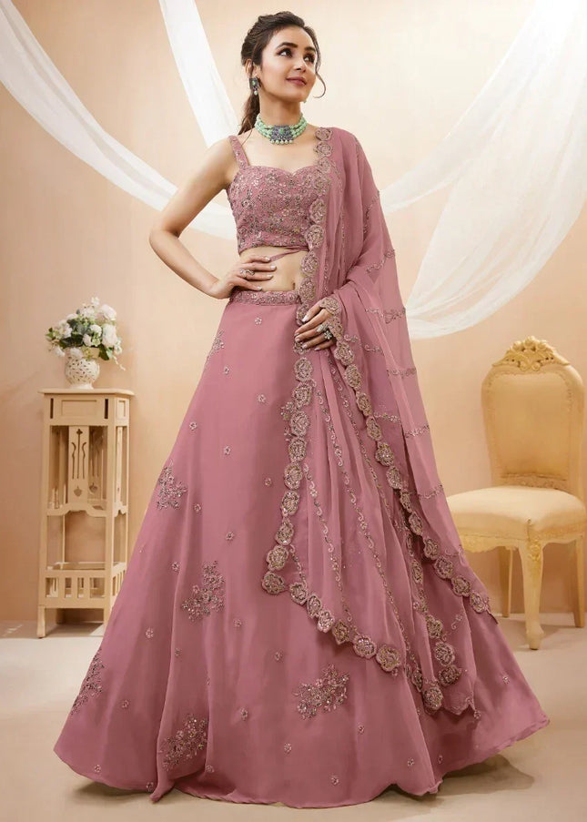 Pink Embroidered Lehenga Choli Series