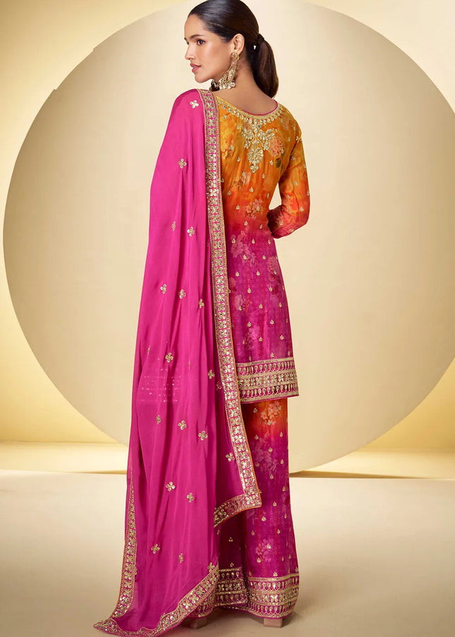 Chinnon Printed and Embroidered Palazzo Suit Series