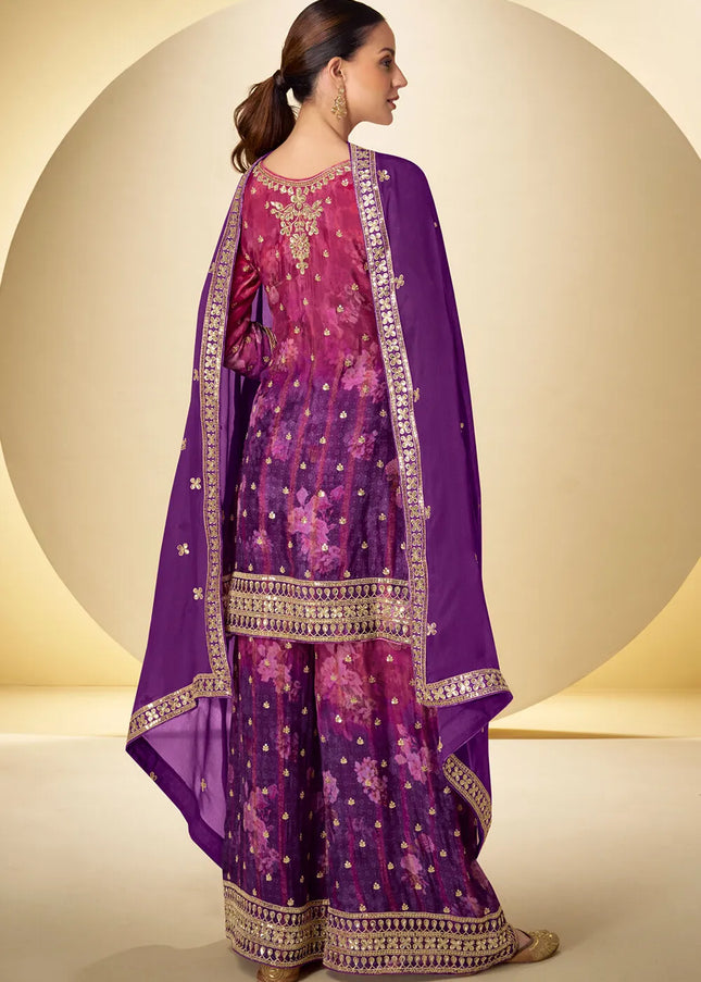 Chinnon Printed and Embroidered Palazzo Suit Series