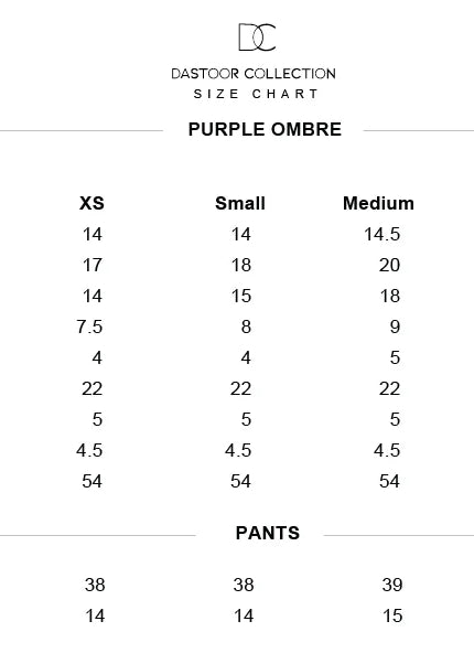 Dastoor | Rania Eid Luxury Pret'25 - Purple Ombre