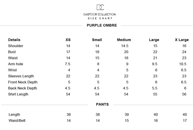 Dastoor | Rania Eid Luxury Pret'25 - Purple Ombre