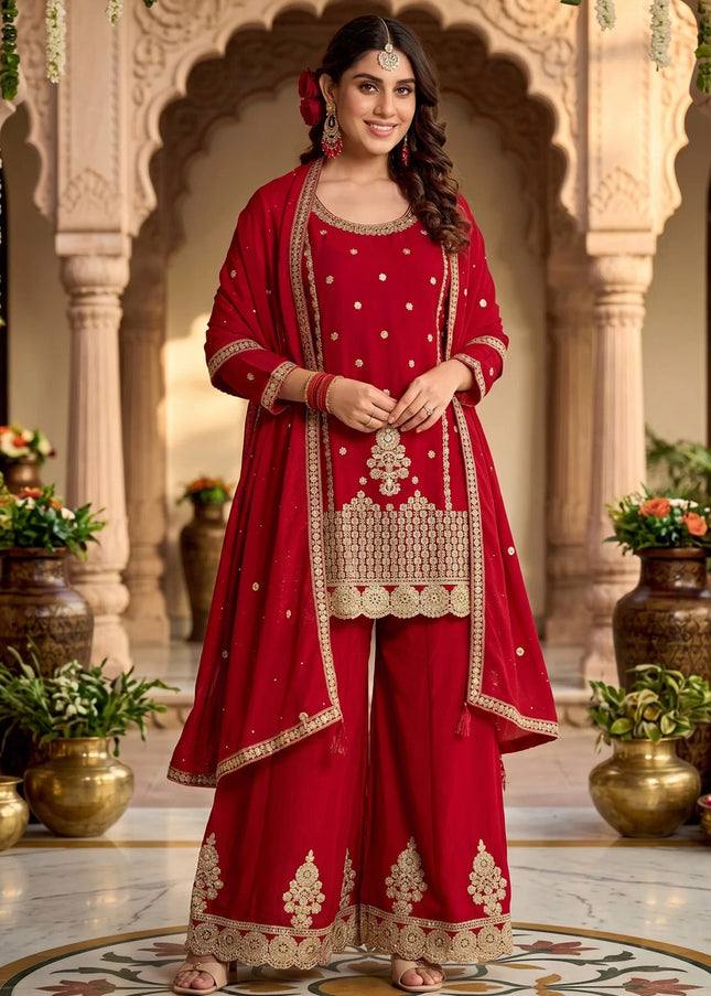 Chinnon Embroidered Palazzo Suit Series