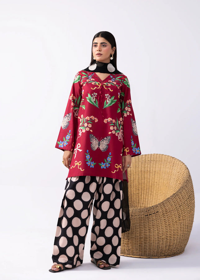 Amber Imran | Co-ords Printed Lawn - Papillon